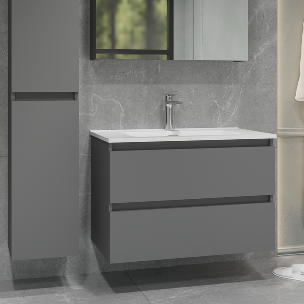 Тумба с умывальником Lauter Mia 80 + Alton 82