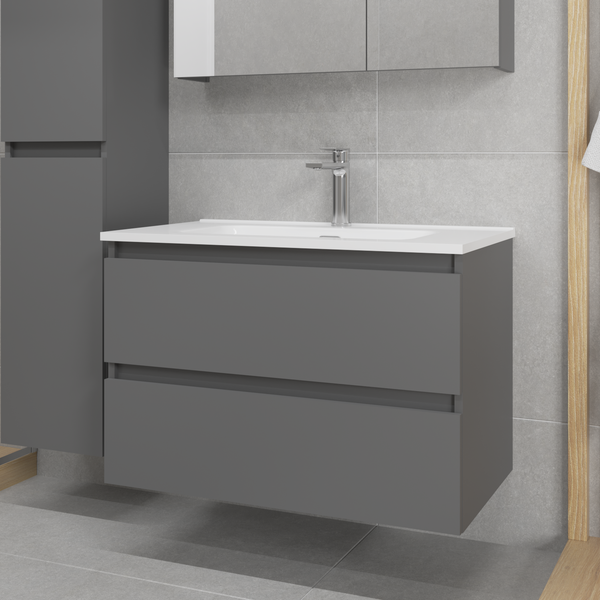 Тумба с умывальником Lauter Mia 80 + Alton 82