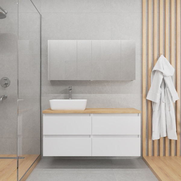 Комод для ванной Lauter Mia 60 со столешницей Melisa