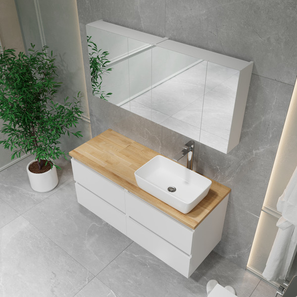 Комод для ванной Lauter Mia 60 со столешницей Melisa