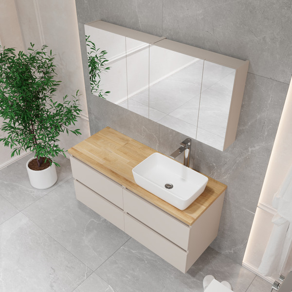 Комод для ванной Lauter Mia 60 со столешницей Melisa