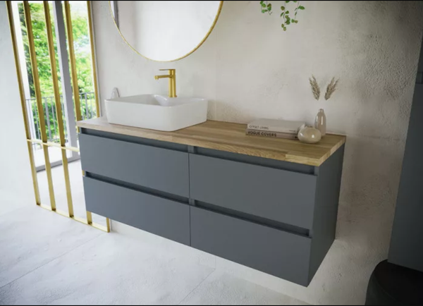 Комод для ванной Lauter Mia 60 со столешницей Melisa