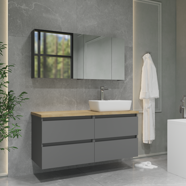 Комод для ванной Lauter Mia 60 со столешницей Melisa