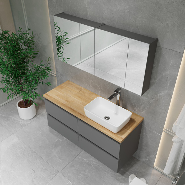 Комод для ванной Lauter Mia 60 со столешницей Melisa