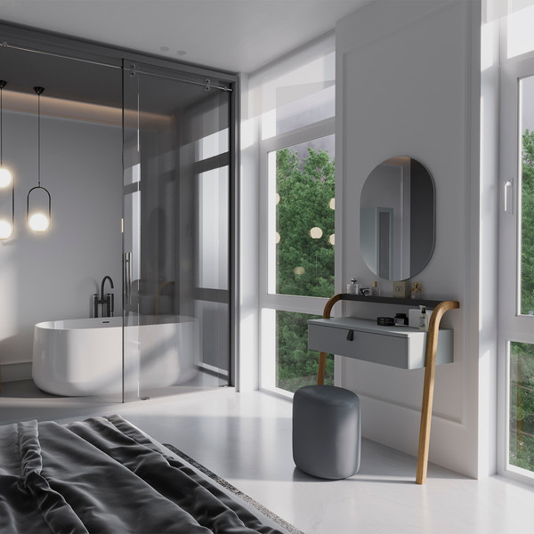 Тумба с умывальником Lauter Estel 70 + Solid Surface