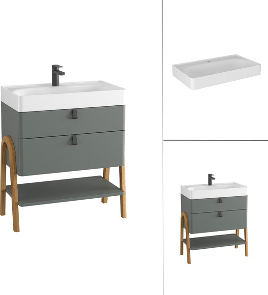 Тумба с умывальником Lauter Estel 70 + Solid Surface