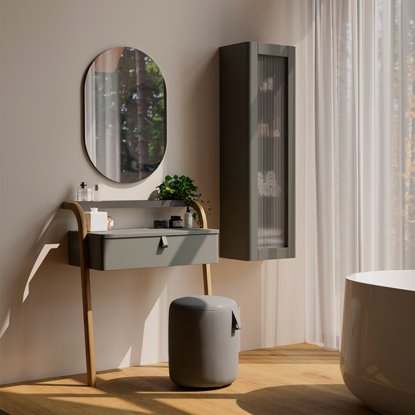 Тумба с умывальником Lauter Estel 70 + Solid Surface