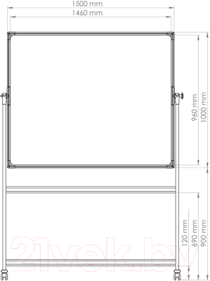 Магнитно-маркерная доска Berlingo Premium SDm 0903