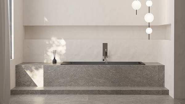 Ванна из искусственного камня Salini Cascata 150x70 / 105021M