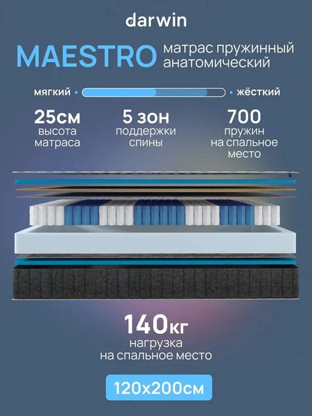 Матрас Darwin Maestro 120x200