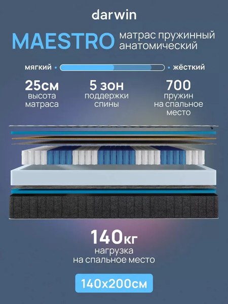 Матрас Darwin Maestro 140x200