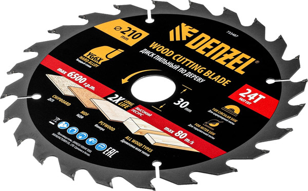 Пильный диск Denzel 733487