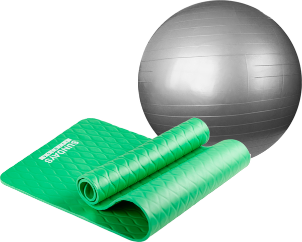 Набор для фитнеса Sundays Fitness Фитбол IR97402-75 + Коврик IR97505C - фото