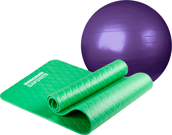 Набор для фитнеса Sundays Fitness Фитбол IR97402-65 + Коврик IR97505C - фото