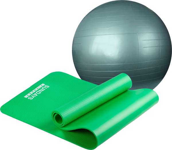 Набор для фитнеса Sundays Fitness Фитбол IR97402-65 + Коврик IR97505 - фото