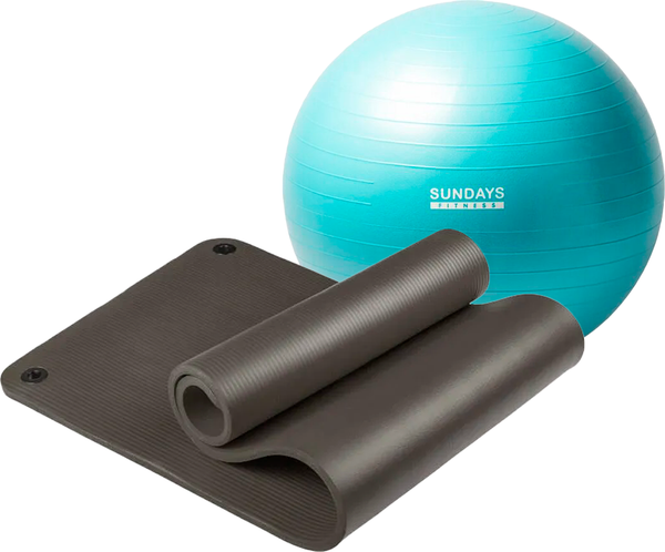 Набор для фитнеса Sundays Fitness Фитбол 75см IR97403 + Коврик IR97506 - фото