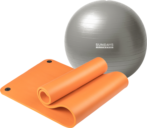 Набор для фитнеса Sundays Fitness Фитбол 75см IR97403 + Коврик 1.5см IR97506 - фото