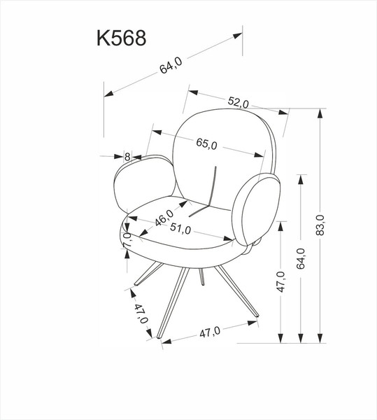 Стул Halmar K568