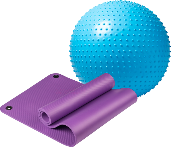 Набор для фитнеса Sundays Fitness Фитбол IR97404 + Коврик 1см IR97506 - фото