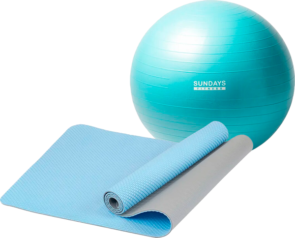 Набор для фитнеса Sundays Fitness Фитбол 75см IR97403 + Коврик IRBL17107 - фото