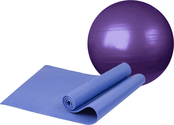 Набор для фитнеса Sundays Fitness Фитбол IR97402-65 + Коврик IR97504 - фото