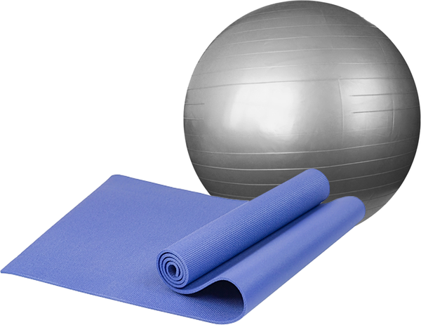 Набор для фитнеса Sundays Fitness Фитбол IR97402-65 + Коврик IR97504 - фото