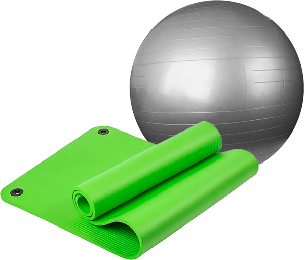 Набор для фитнеса Sundays Fitness Фитбол IR97402-65 + Коврик 1см IR97506 - фото