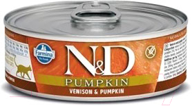 Влажный корм для кошек Farmina N&D Grain Free Venison & Pumpkin - фото