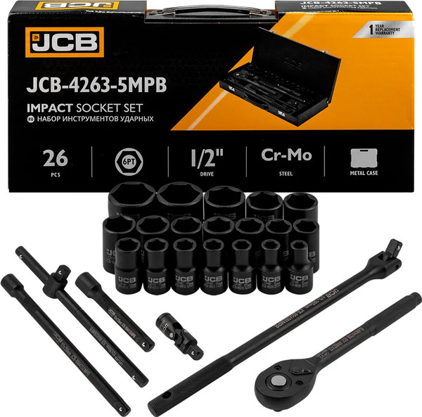 Универсальный набор инструментов JCB JCB-4263-5MPB - фото