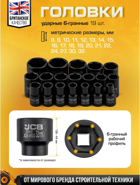 Универсальный набор инструментов JCB JCB-4263-5MPB