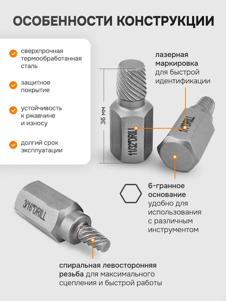 Набор головок слесарных Forstime FT-630025B