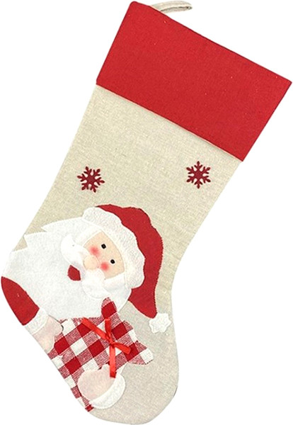Носок для подарков Winter Fun Санта Клаус / C0003695A - фото