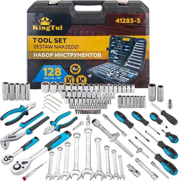 Универсальный набор инструментов KingTul KT-41283-5 - фото