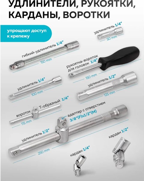 Универсальный набор инструментов KingTul KT-41283-5