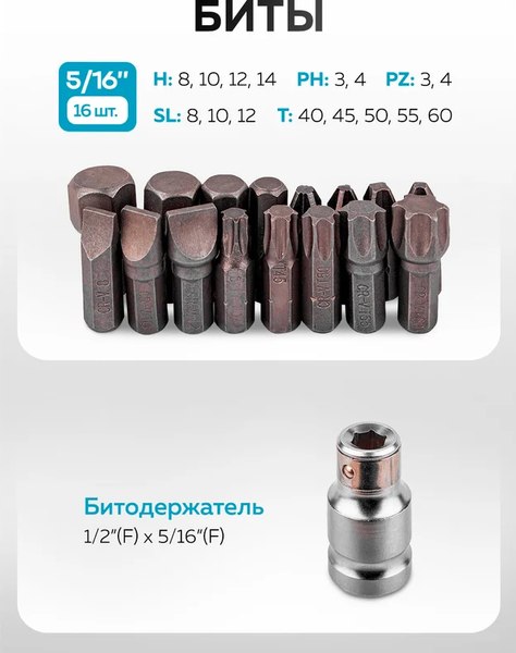 Универсальный набор инструментов KingTul KT-41283-5