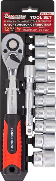 Набор головок слесарных ForceKraft FK-012-5 MSA - фото