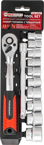 Набор головок слесарных ForceKraft FK-013-5 MSA - фото