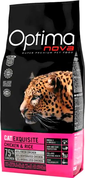Сухой корм для кошек Optimanova Adult Exquisite Chicken & Rice - фото