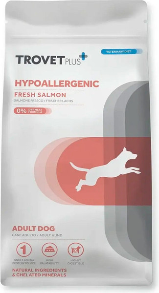 Сухой корм для собак Trovet Plus Adult Dog Hypoallergenic Fresh Salmon - фото