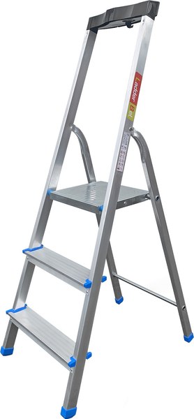 Лестница-стремянка LadderBel STR-AL-3Т c органайзером - фото