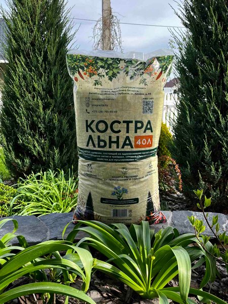 Мульча для растений Онаграция Костра льна