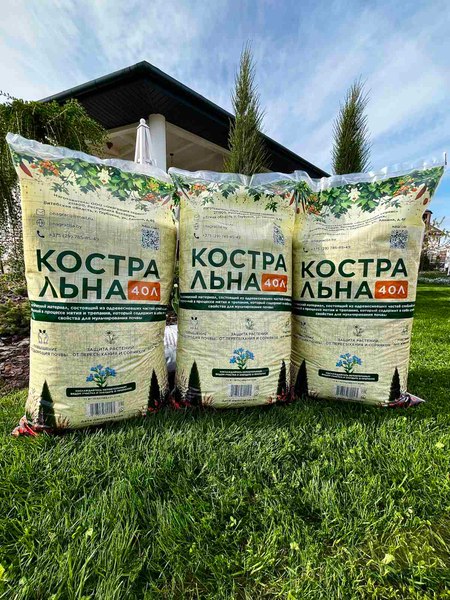 Мульча для растений Онаграция Костра льна