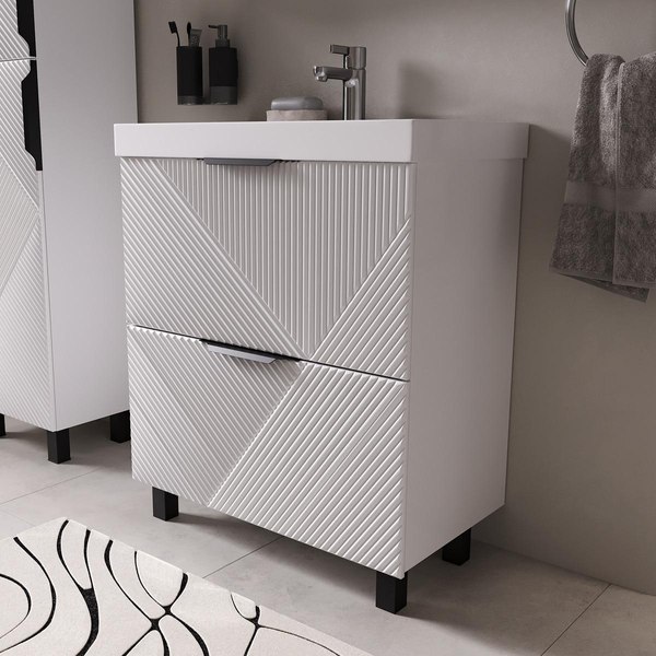 Тумба под умывальник Volna Geometry 70.2Y 9696 (белый)