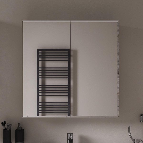 Шкаф с зеркалом для ванной Volna Geometry 70