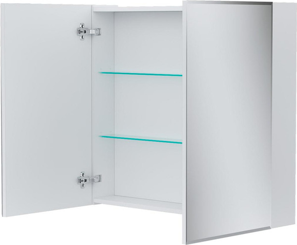 Шкаф с зеркалом для ванной Volna Geometry 80