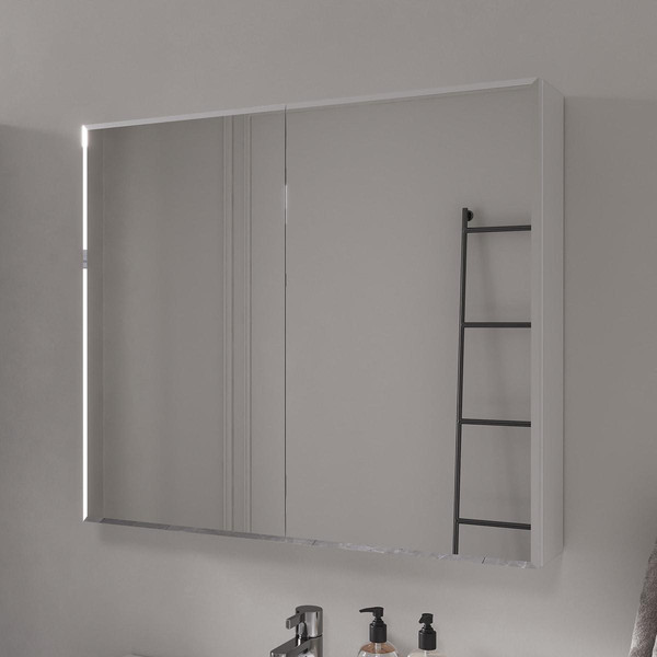 Шкаф с зеркалом для ванной Volna Geometry 80