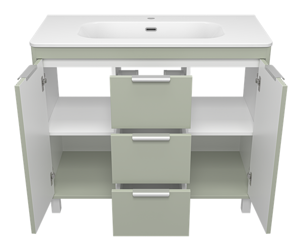 Тумба под умывальник Brevita Risacca Pistachio 100 / RIS-06100-0842Я