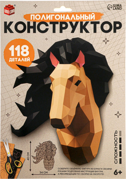 Конструктор Unicon Голова лошади / 10863261 - фото