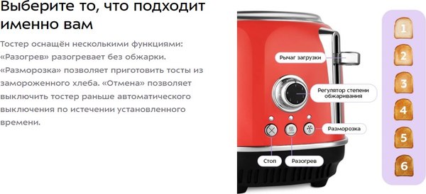 Тостер Kitfort KT-6457