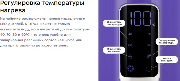 Электрочайник Kitfort КТ-6704